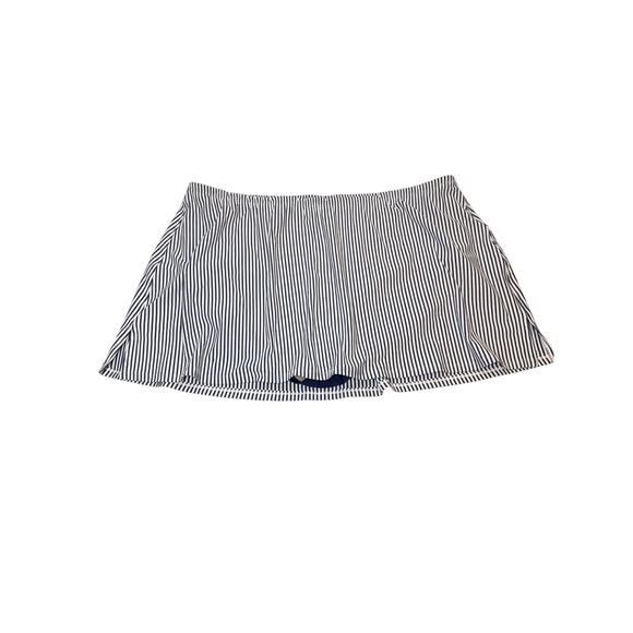 Cacique Swim Lane Bryant Blue & White Nautical Stripe Swim Skirt Sz: 22 - Picture 1 of 8